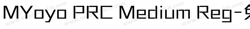 MYoyo PRC Medium Reg字体转换